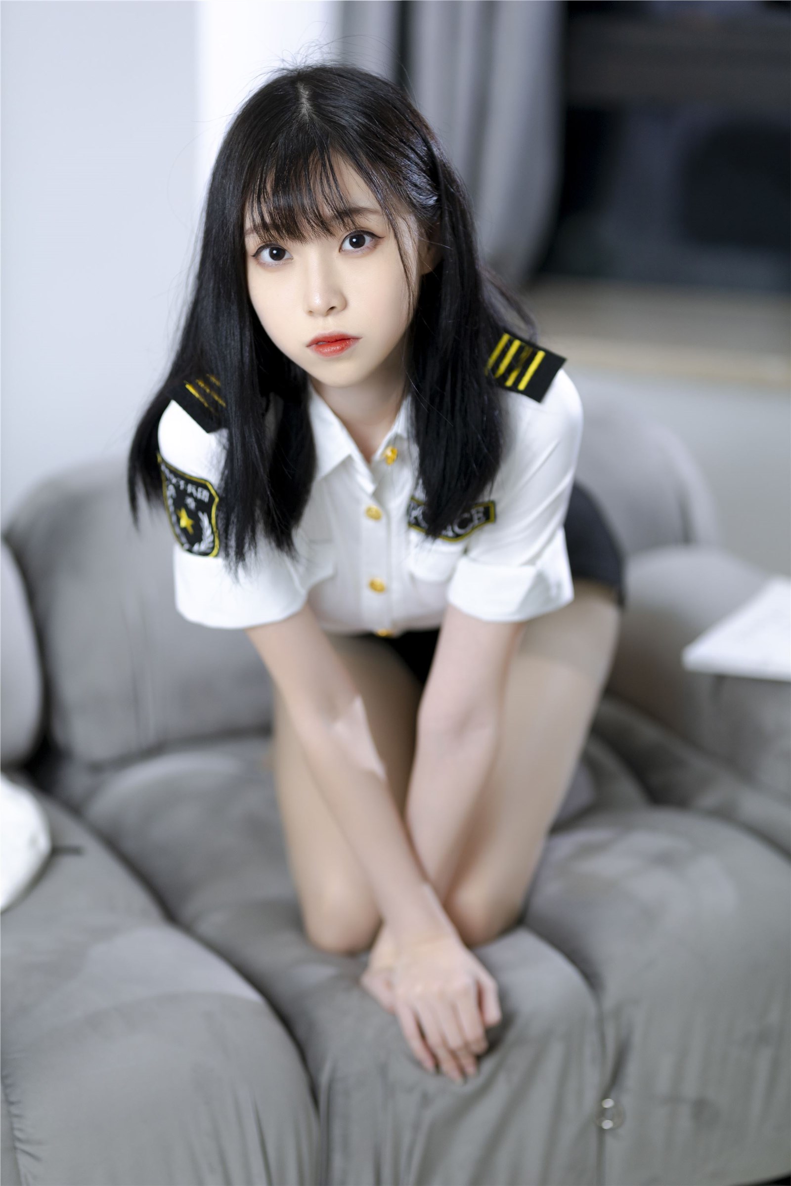 9 - Xu LAN grey silk uniform(36)